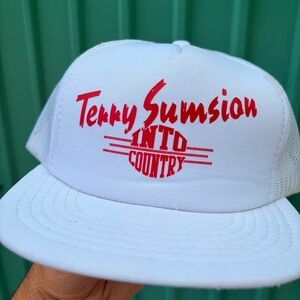 Vintage COUNTRY TERRY SUMSION INTRO COUNTRY TRucker hat concert snapback tour